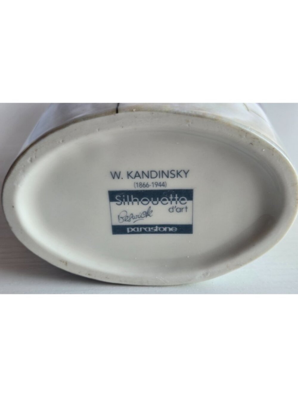 Kandinsky Modern Art Ceramic Flower Vase 9.2in High Beswick Parastone SDA25 - Picture 6 of 8